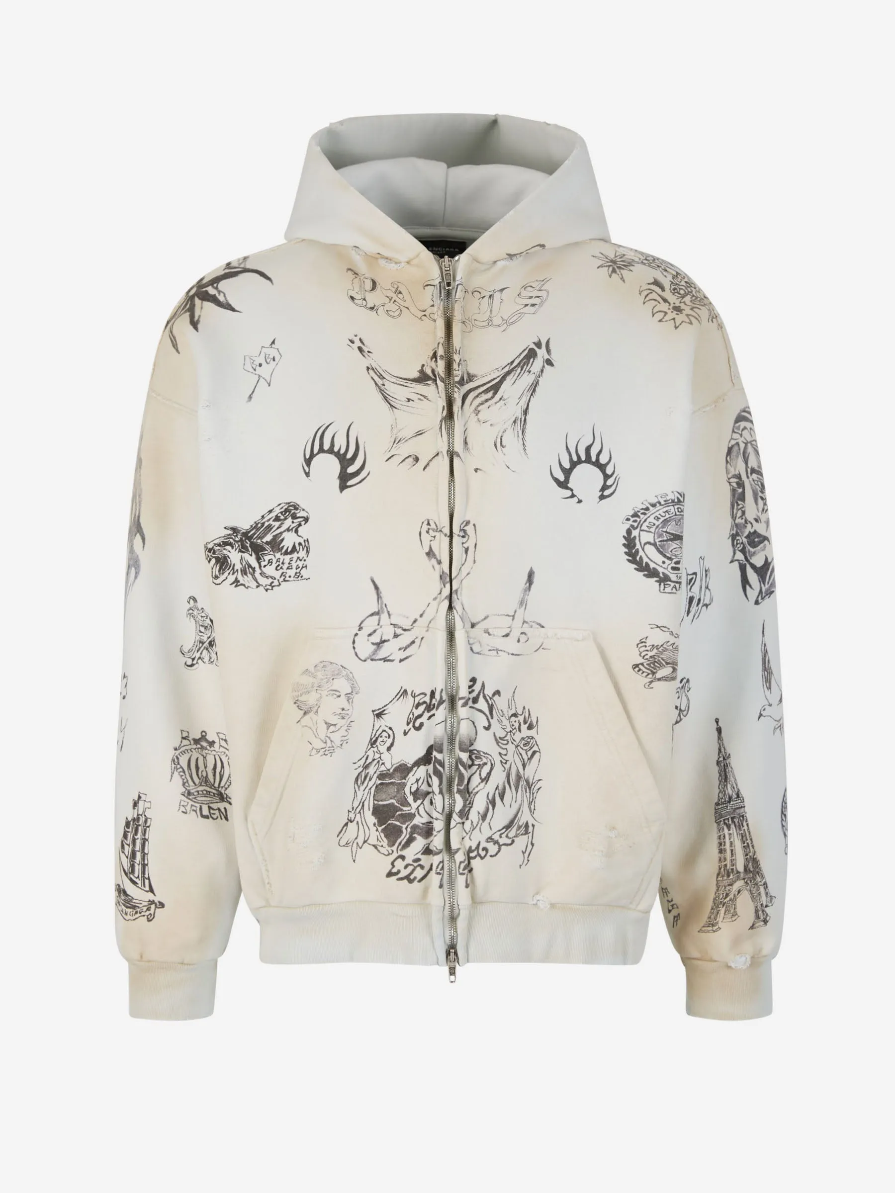 Balenciaga Sudadera Tat Medium Fit