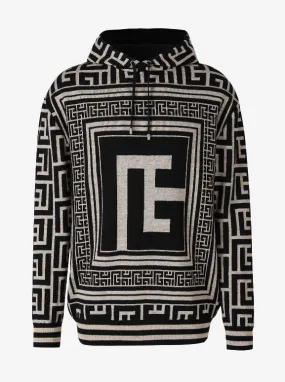 Balmain Sudadera Monograma Jacquard