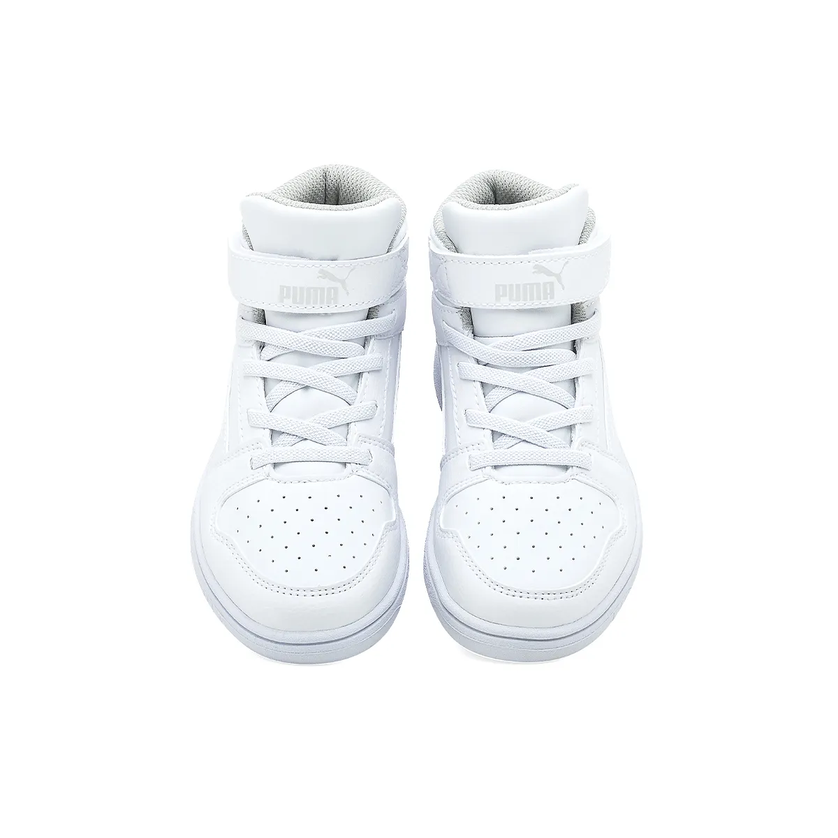 Botas Puma Rebound LayUp Velcro Niño Niña Blanca