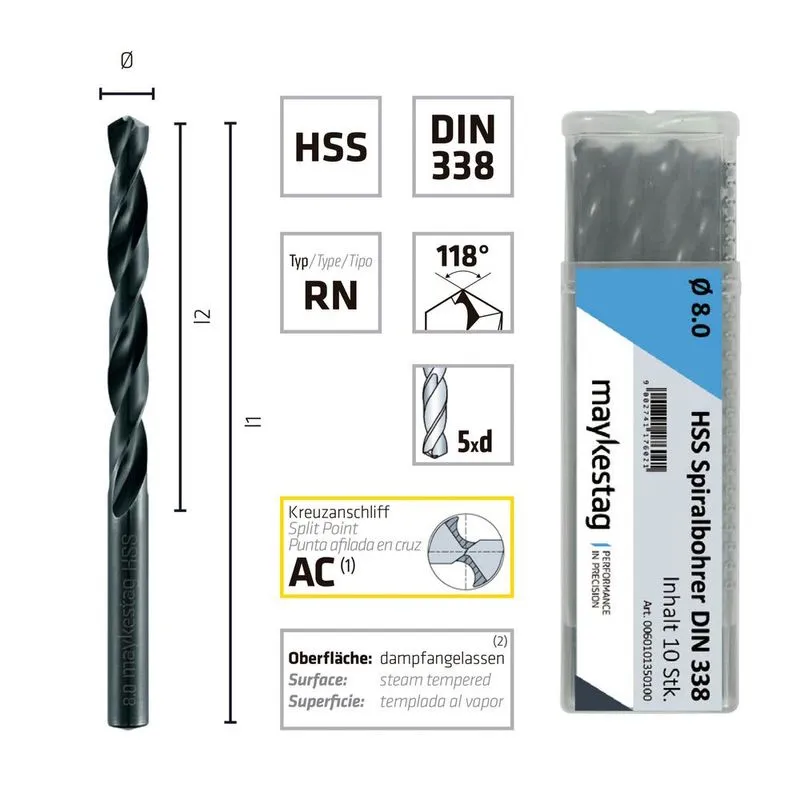 Broca Metal - 4,1 mm - HSS - Maykestag