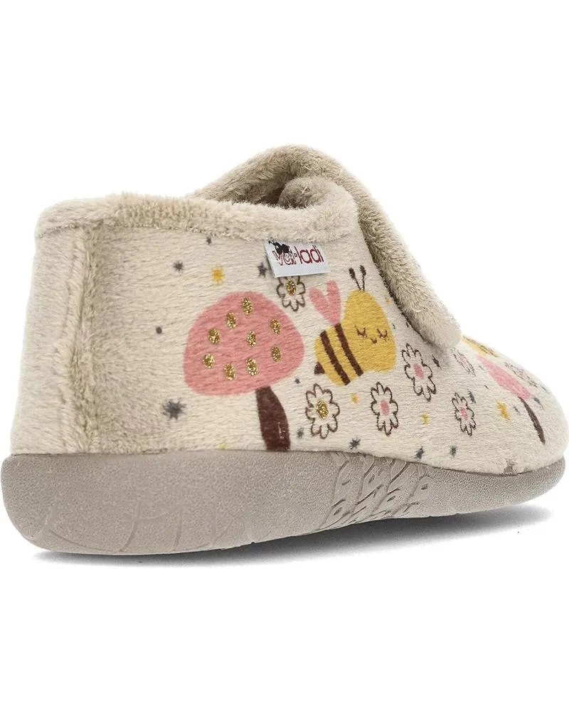 Calzado de casa de Niña y Niño VUL-LADI PANTUFLA VULLADI 4210 ABEJITAS NIQUEL