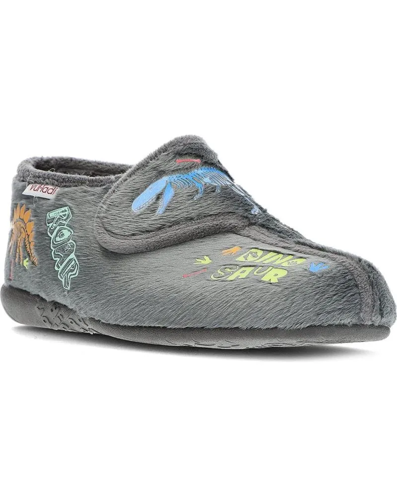 Calzado de casa de Niña y Niño VUL-LADI PANTUFLAS VULLADI 4241 DINO GRIS