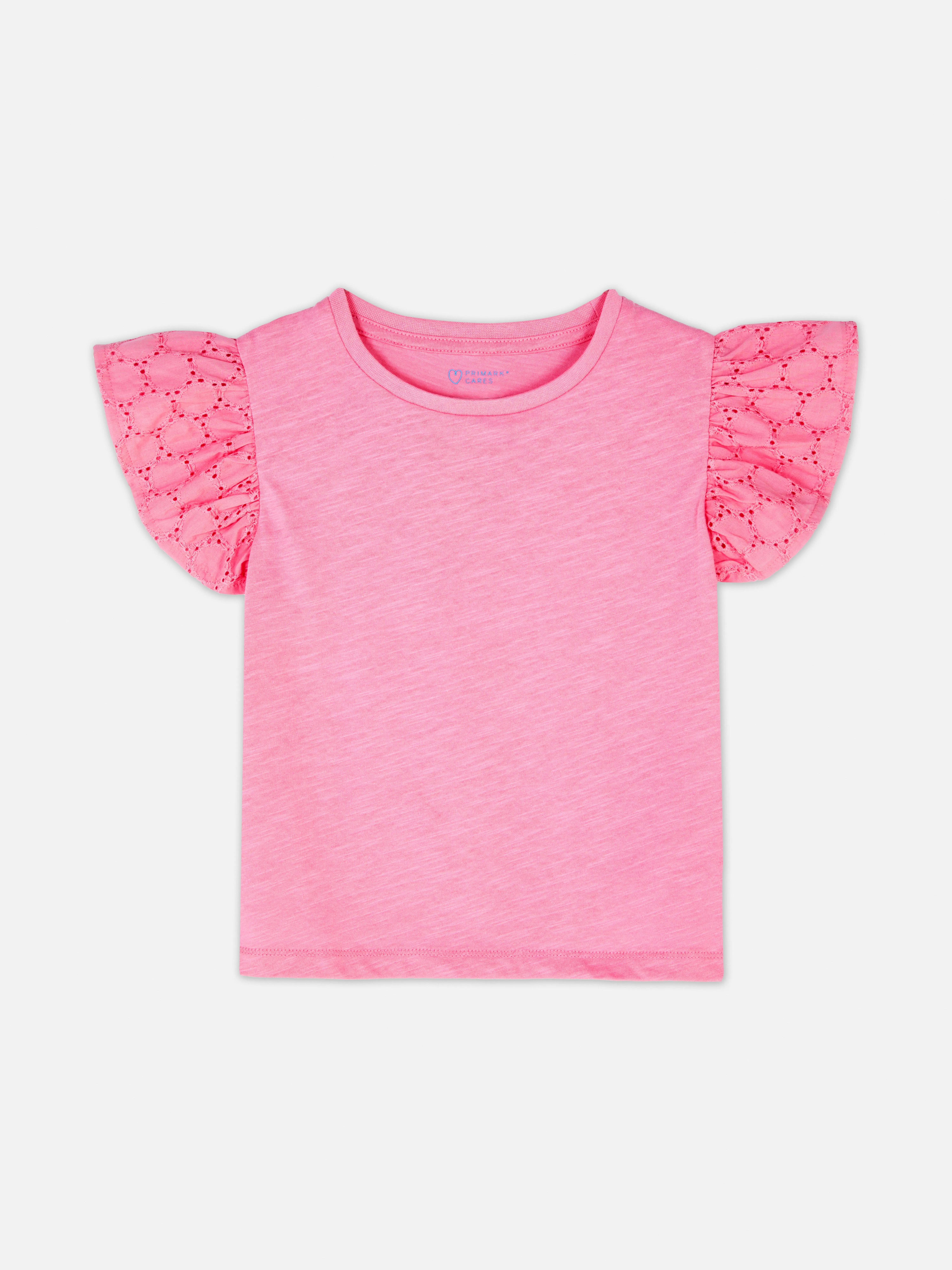 Camiseta con bordado inglés