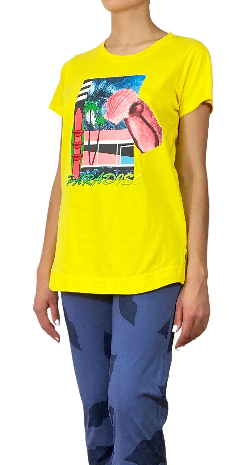 JAZMIN CHEBAR Polera Paradiso Amarillo