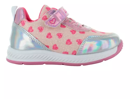 Lucho Tenis Urbano Corazones Brillos Tornasol Niña 82755