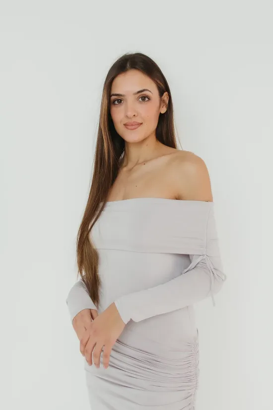 vestido gume - gris