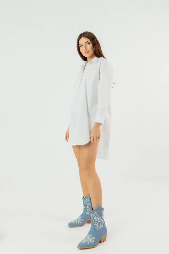 vestido ofor - blanco